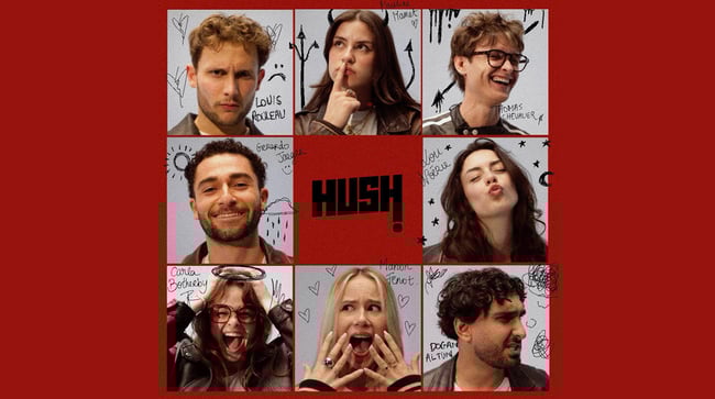 Les membres du collectif Hush