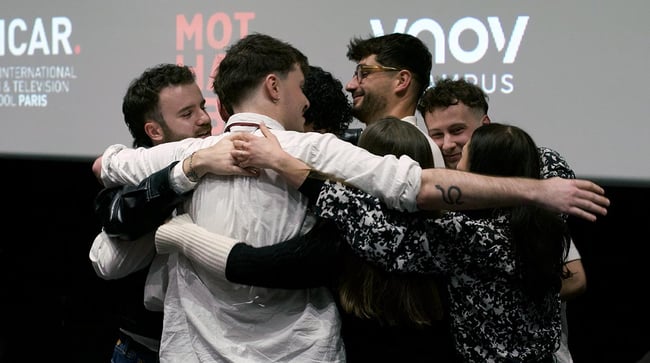 L'équipe du film Goinfre à l'annonce du 1er prix