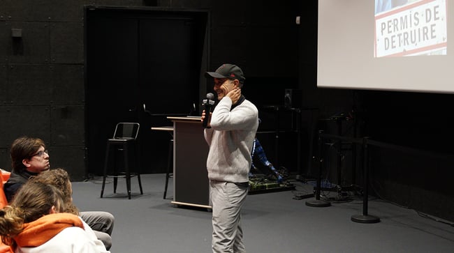 Éric Fraticelli échange avec les étudiants d'EICAR Paris