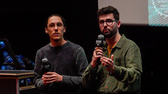 Jules Saint-Raymond et Antoine Jury du Ciné-Club d'EICAR Paris