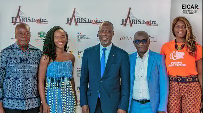 img - paris ivoire cinema - ambassadeur Maurice Bandama, Sonia guiza