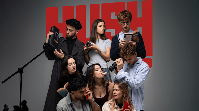 Les membres du collectif Hush