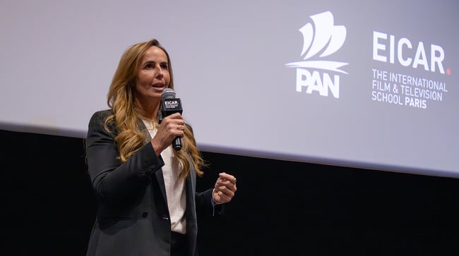 La productrice des Légendaires Nathalie Gastaldo Godeau à EICAR Paris