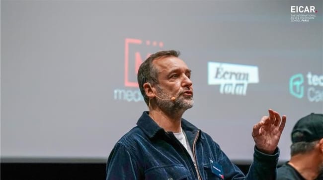 photo de Christophe Joly au Lab EICAR : IA & Cinéma