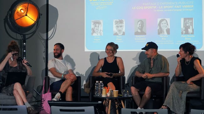 Le partage d'expérience « Le Coq Sportif – Le sport fait vibrer ». © Paul Robert