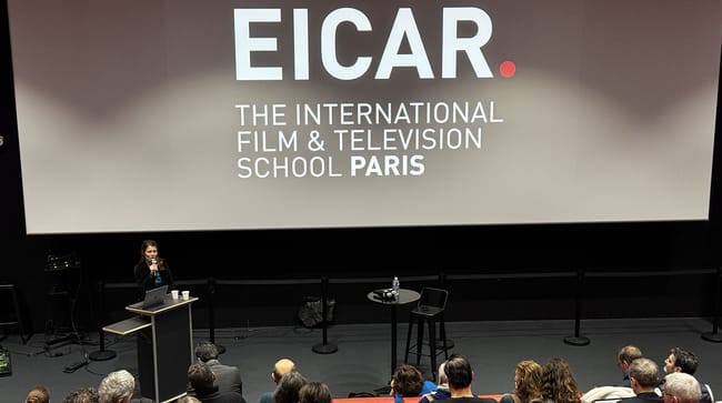 Voyelle Acker à EICAR Paris dans le cadre des petits-déjeuners du médiaClub