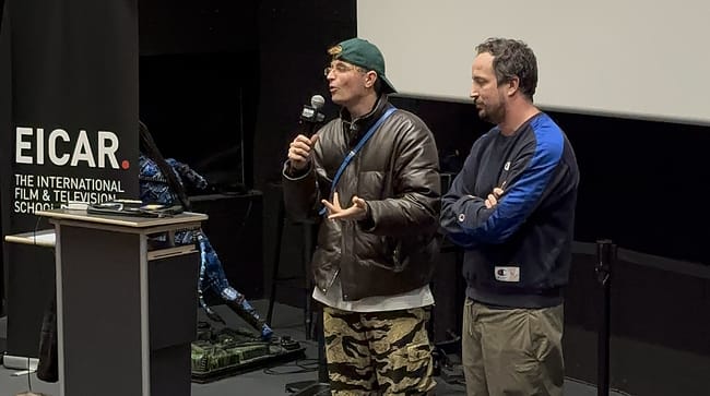 Raphaël Quenard et Azedine Kasri à EICAR Paris