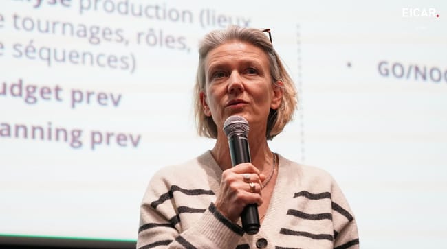 Photo de Marianne Carpentier au Lab EICAR : IA & Cinéma