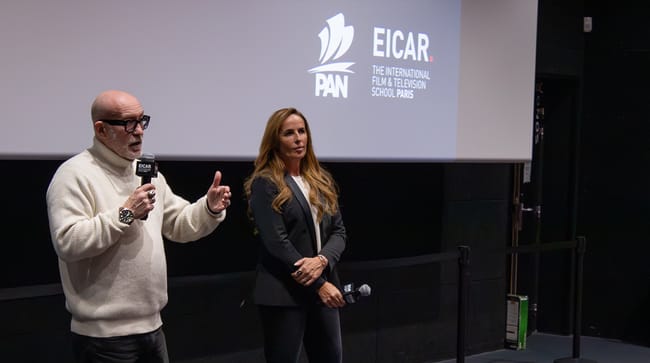 Le réalisateur et la productrice du film Les Légendaires à EICAR Paris