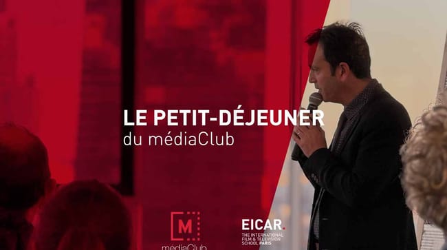photo de Jérôme Chouraqui au Petit-déjeuner personnalité du médiaClub à EICAR