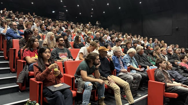 La salle comble lors de l’avant-première de Ben’Imana à EICAR