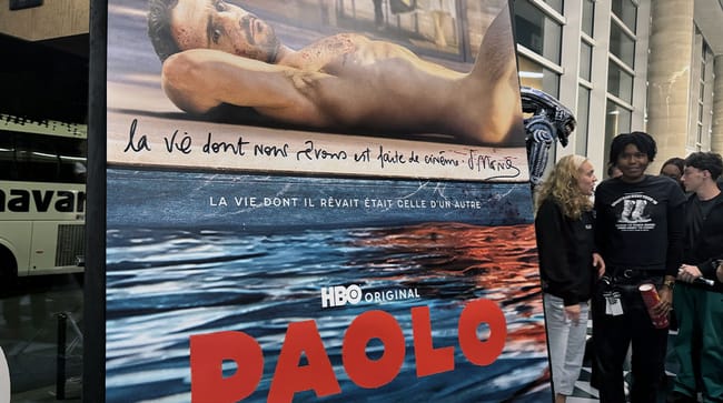 L’affiche de PAOLO dédicacée par Sébastien Marnier : « La vie dont nous rêvons est faite de cinéma